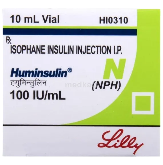 huminsulin n 100iu vial 10 ml